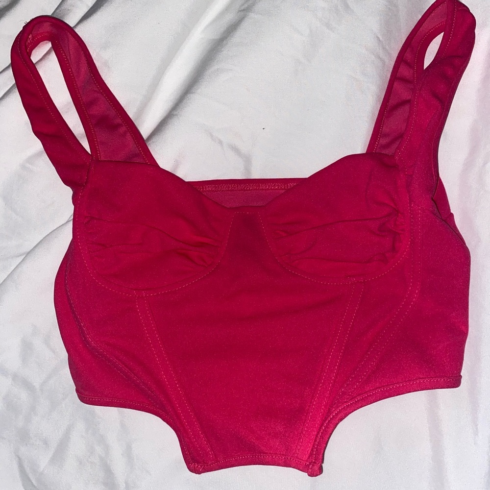 Pink crop top going out shirt